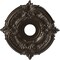 Ekena Millwork Attica PVC Medallion (Canopies up to 5 5/8"), 16"OD x 3 1/2"ID x 1"P, Universal Metallic Rustic Mist CMP16ATERU - alternate 1